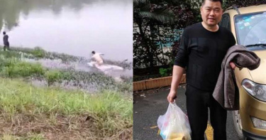車掉進水裡滅頂! 他「只有一隻手」秒跳下去救司機:抓住我的腿