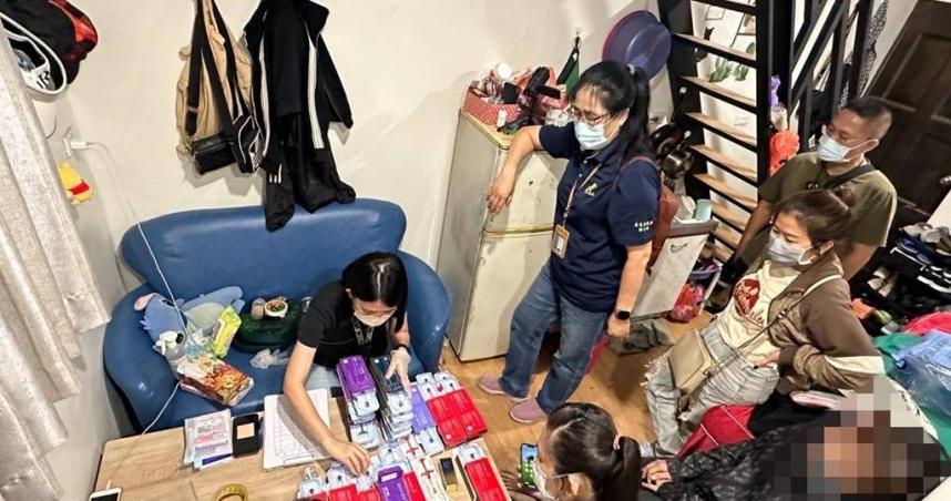 越南籍移工小惠（化名）在屏東承租套房當作工作室，並以半價位同鄉割雙眼皮和隆鼻，近日遭專勤隊逮捕。（圖／翻攝畫面）