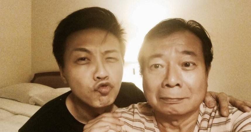 廖峻和兒子廖錦德。（圖／翻攝自廖錦德臉書）