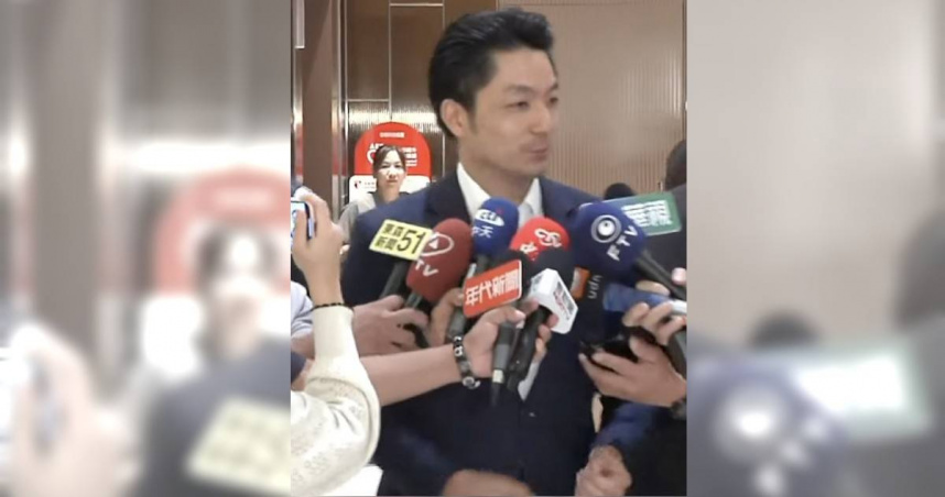 蔣萬安表示，「由我實際動土的金鏟子，才是正港有效！」。（圖／截自中時新聞網直播）