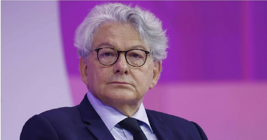 前法國財長、前歐盟內部市場專員布雷東（Thierry Breton）。（圖／達志／美聯社）