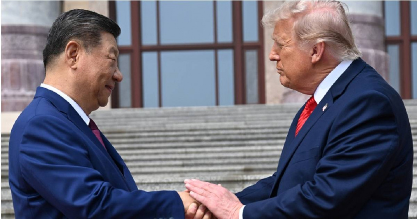 美國總統川普（右）及中國國家主席習近平。（圖／達志／美聯社）