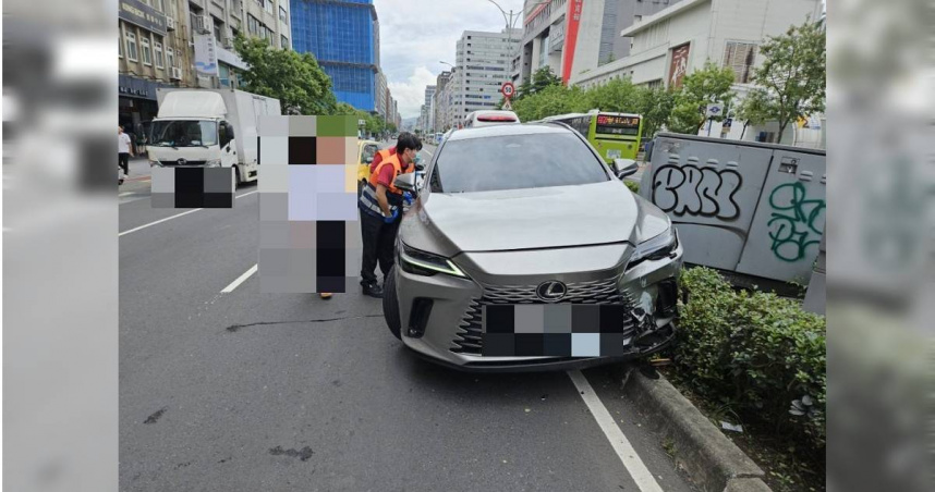 疑身體不適！7旬翁駕車猛撞變電箱　長庚醫院、微風南京大停電