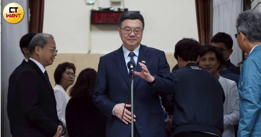 行政院長卓榮泰對美國對台課徵關稅所提對策，在野立委批評內容空泛，籲政府展現強硬態度、積極與美方協商。（圖／趙世勳攝）