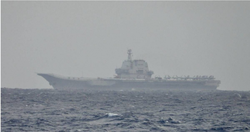 中國海軍航空母艦「山東號」。（圖／達志／美聯社）