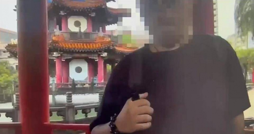 北科大女大生靠筆電定位功能追查失竊,警方隨即在228公園逮捕嫌犯,追回筆電。(圖/翻攝畫面)