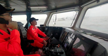 中國海警1週內連續襲擾金門海域，海巡強勢驅離堅定守護我國主權。（圖／海巡署提供）