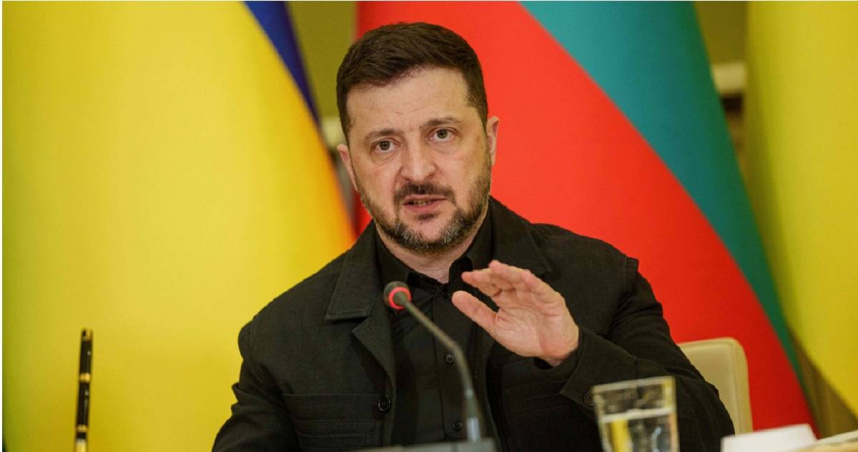 烏克蘭總統澤倫斯基（Volodymyr Zelenskyy）。（圖／達志／美聯社）