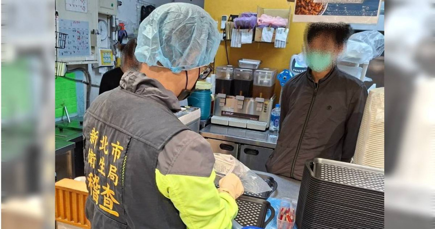 衛生局派員前往清六食堂中興店稽查。（圖／新北市衛生局）