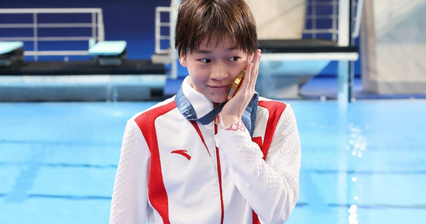 大陸跳水女將全紅嬋近日被爆長期遭網暴。（圖／翻攝自全紅嬋微博）