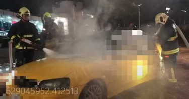 高捷凱旋站小黃瞬燃烈焰!火勢8分鐘撲滅 驚見駕駛燒成焦屍