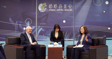 海委會主委管碧玲表示，我海巡署與美國海岸防衛隊已建立密切的合作關係，期待能更進一步深化海事安全合作。（圖／海委會提供）