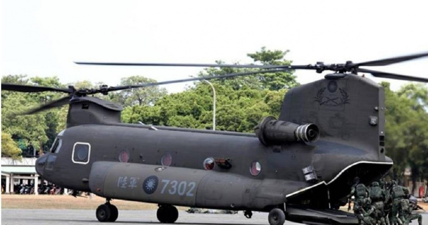 擔任陸航CH-47SD直升機駕駛的中校謝孟書擬駕直昇機叛逃，圖為直升機示意圖。（圖／青年日報提供）