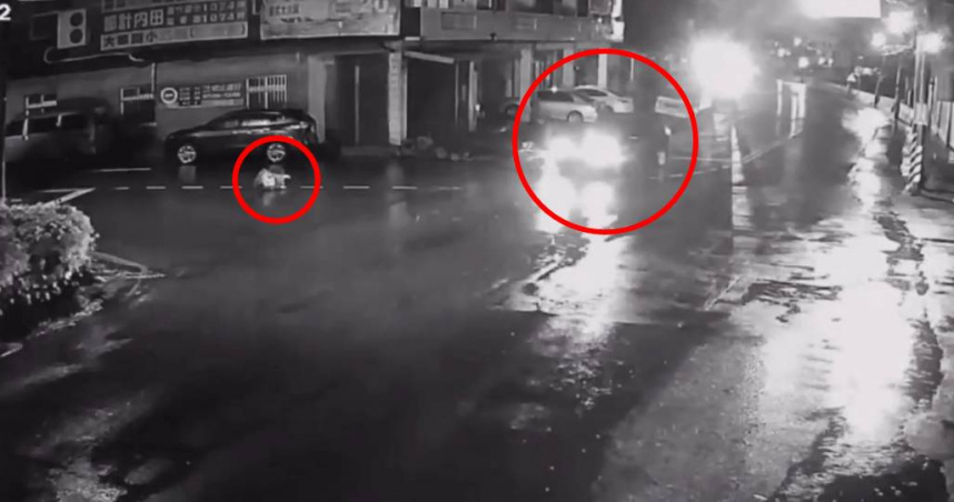 陳男因病倒地，遭車輛輾壓拖行不幸身亡。（圖／翻攝畫面）