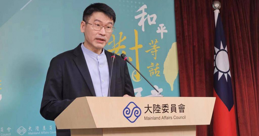 陸委會副主委兼發言人梁文傑。（圖／中國時報藍孝威攝）