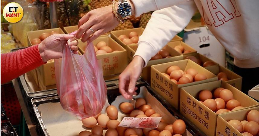 雞蛋價格回落很久，但很多店家依舊維持15元。（示意圖／周志龍攝）