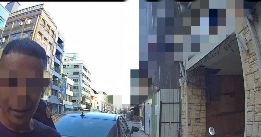 高雄通緝犯為買古早味蛋餅違停被捕，警方同情幫付錢。（圖／翻攝畫面）