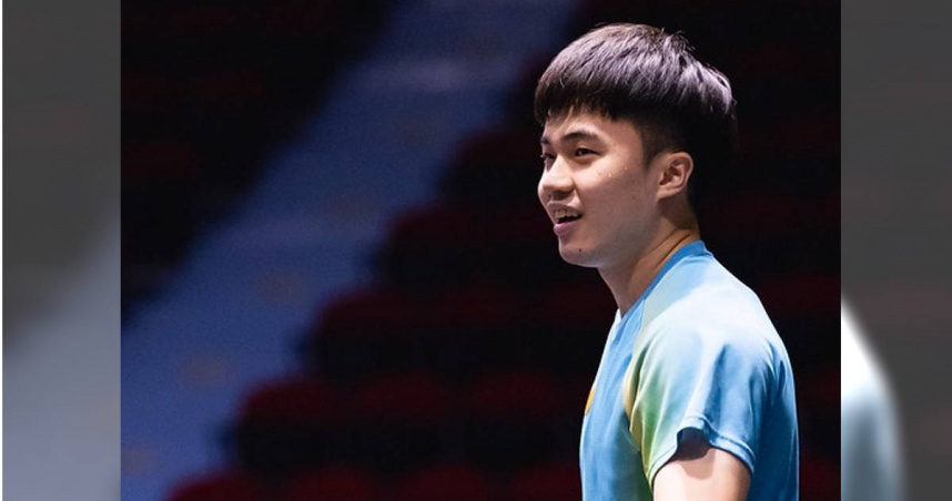 林昀儒9日在WTT澳門冠軍賽首輪直落三獲勝。（圖／WTT提供）