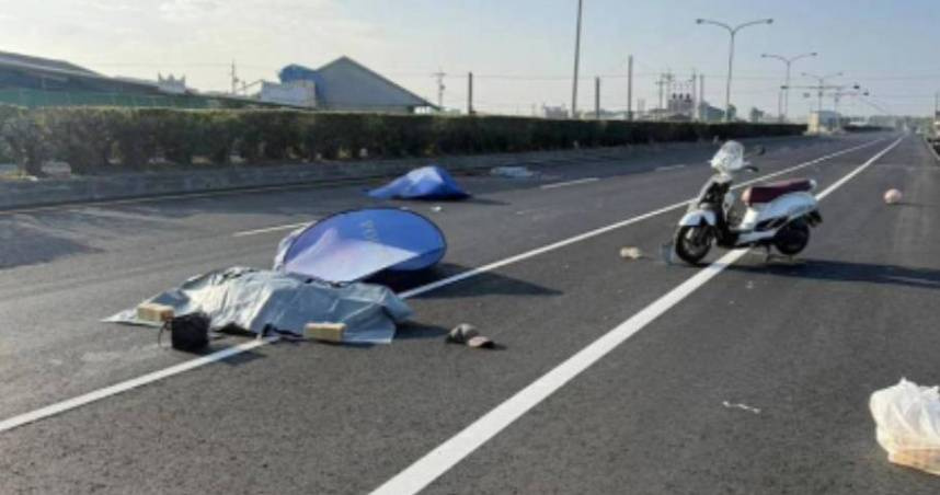 雲林縣台19線元長段30日清晨5時許被發現路上有2具屍體，警方追查2名肇事駕駛到案。（圖／翻攝畫面）