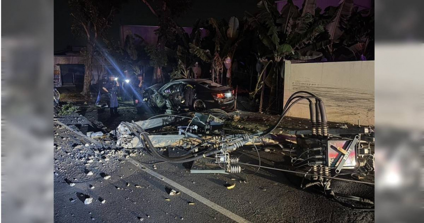 又是「喪屍」！高雄男毒駕拒檢撞警車　自撞電線桿害301戶大停電