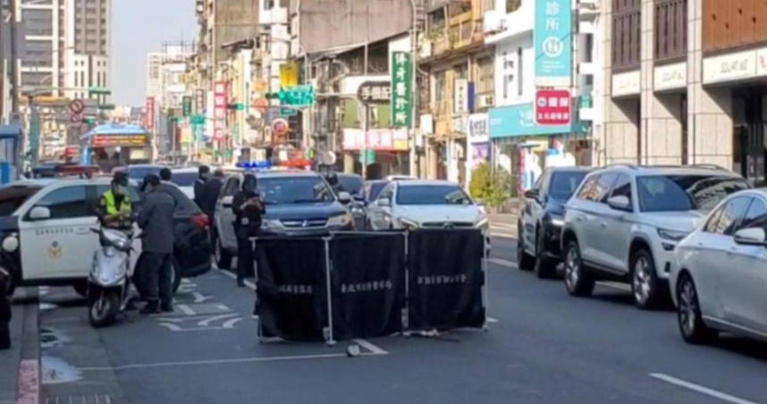 台北市中山區發生一起死亡車禍。（圖／翻攝畫面）