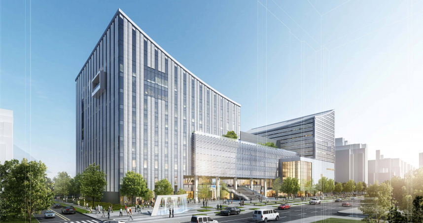 一幢兩棟的「台北音樂圖書中心」有望在2030年完工。（圖／翻攝自台北市政府官網）