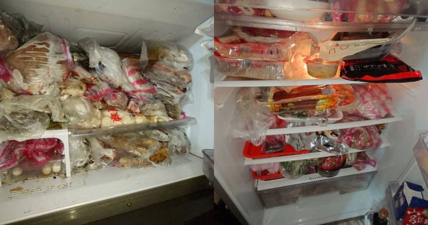 知名律師呂秋遠日前分享家中冰箱的「慘況」。（圖／翻攝自呂秋遠臉書）