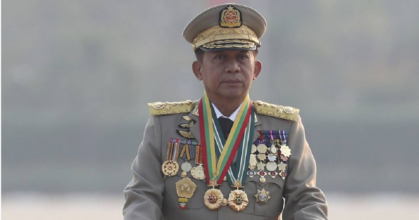 緬甸今（28）日下午二次強震後，總理敏昂萊（Min Aung Hlaing）罕見尋求國際援助，並宣布6地區進入緊急狀態。（圖／達志／美聯社）