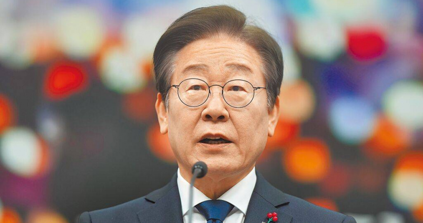 尹錫悅遭彈劾後，韓國共同民主黨黨魁李在明，是目前最熱門的總統人選。（圖／達志／美聯社）