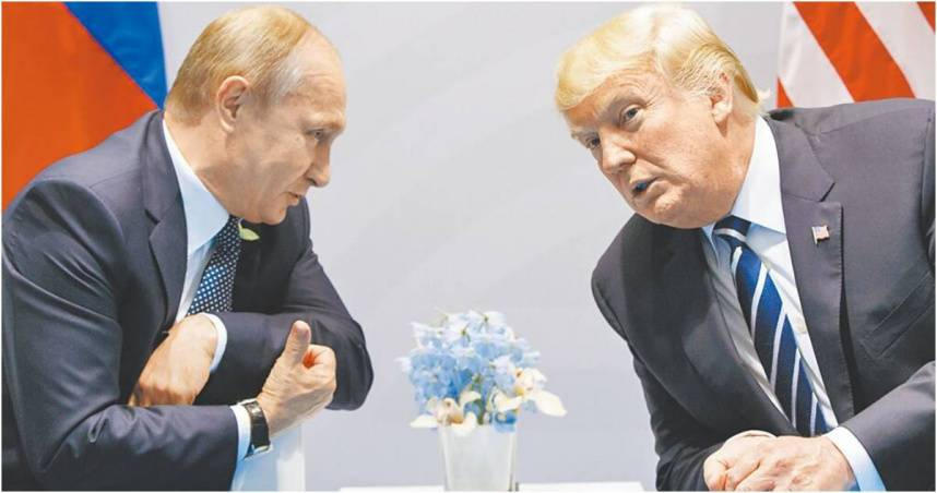 普丁與川普。（圖／美聯社／達志）