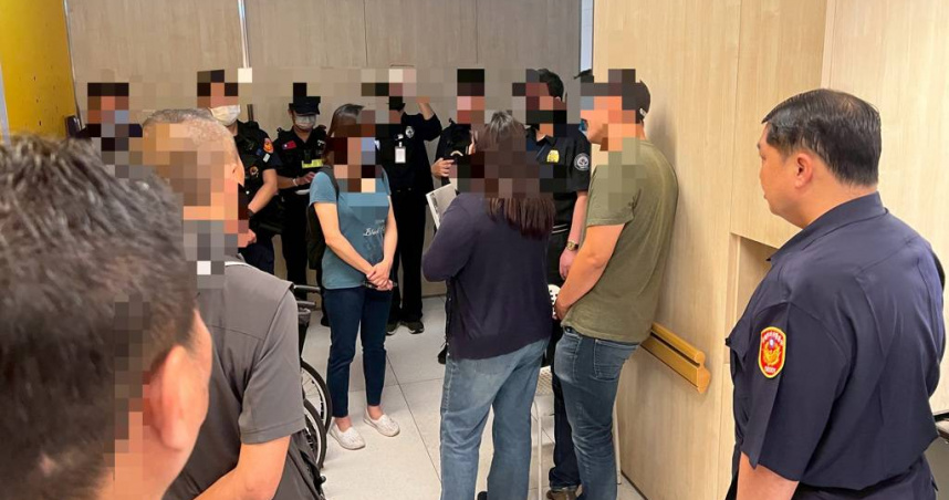 高雄左營區一間醫院發生暴力事件。（圖／翻攝畫面）