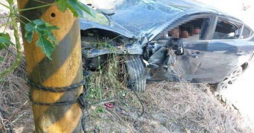 馬3撞死好友衝下邊坡，外傳早在事發前，駕駛就曾擦撞單車騎士。（圖／翻攝畫面）