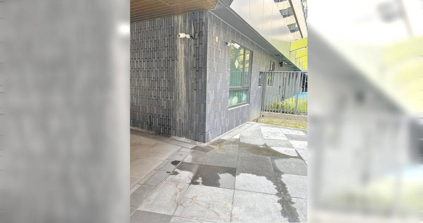 台北市議員陳怡君接獲陳情，指明倫社會住宅有漏水等問題。（圖／台北市議員陳怡君研究室提供／中國時報邱芊台北傳真）