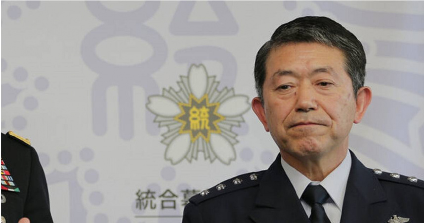 前日本自衛隊統合幕僚長、中華民國行政院政務顧問岩崎茂。（圖／達志／美聯社）