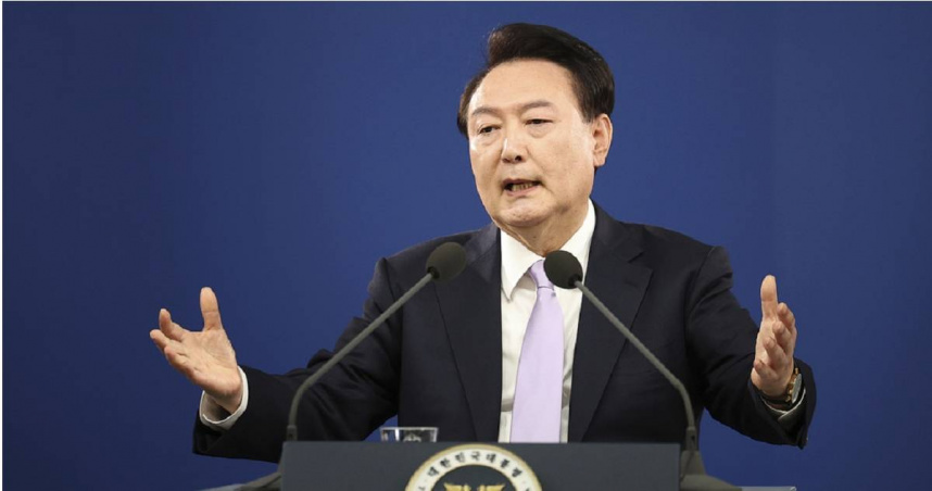 南韓獨立檢察組指控，前總統尹錫悅為了替宣布戒嚴建立正當性，曾試圖挑釁鄰國北韓，企圖引誘平壤方面採取軍事行動。（圖／達志／美聯社）