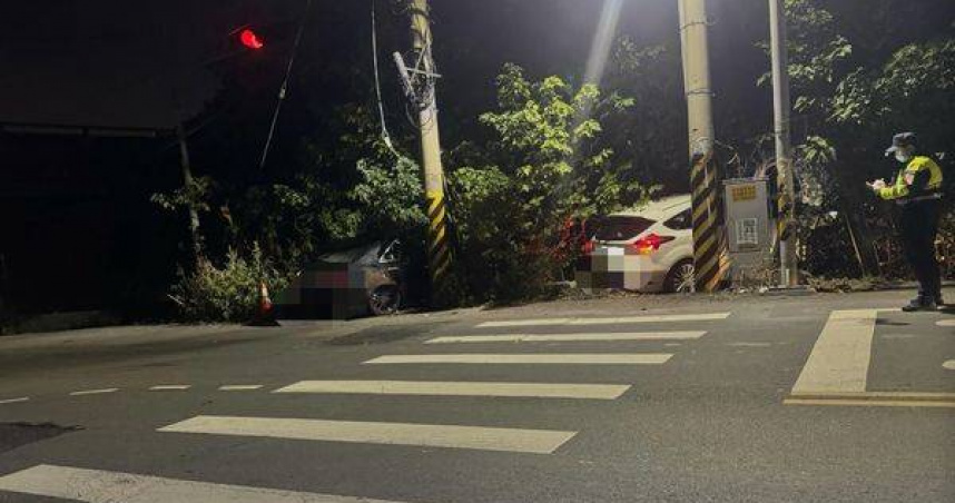 彰化兩男酒駕雙雙撞車，酒測值超標依公共危險罪送辦。（圖／翻攝自Threads）