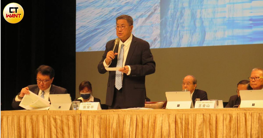 台泥董事長張安平。（圖／陳曼儂攝）