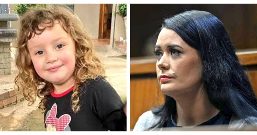 安柏在約翰尼斯堡高等法院庭上落淚認罪，承認於2023年1月將男友4歲女兒娜達珍按入浴缸中致死。（圖／翻攝自X）