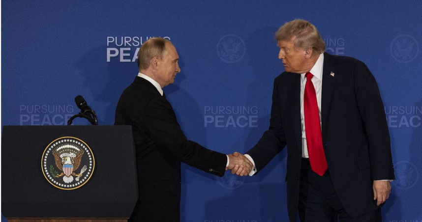 普丁（左）與川普。（圖／達志／美聯社）