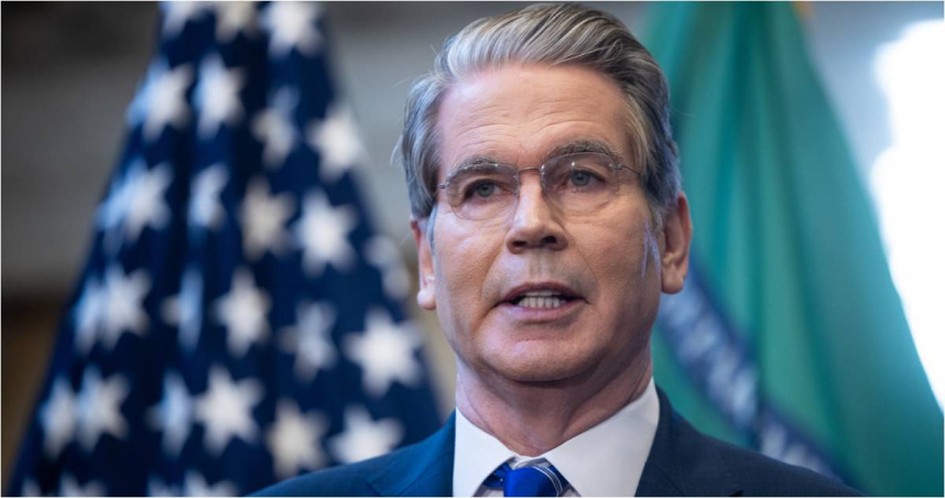 美國財政部長貝森特（Scott Bessent）。（圖／達志／美聯社）