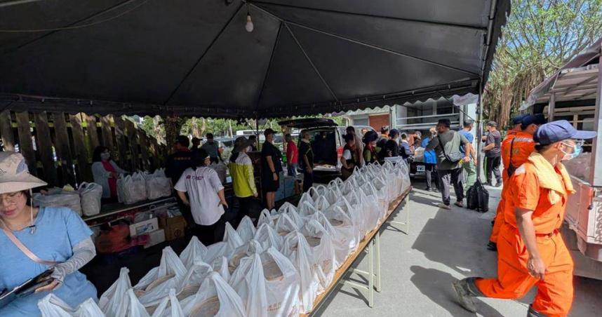 縣府救災緊急採購便當4千萬元，非外傳吃掉上億元。（圖／花蓮縣政府提供）