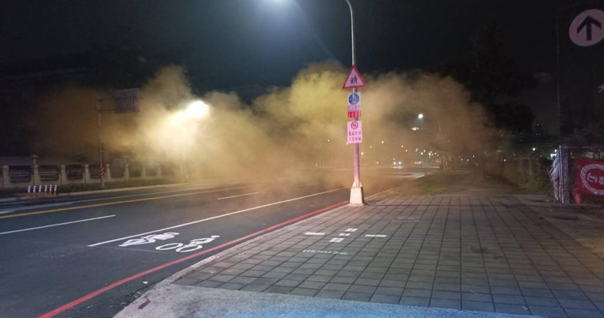 模仿效應？高雄男深夜街頭亂放「海上發煙筒」引恐慌　警方火速逮人並強化捷運巡邏