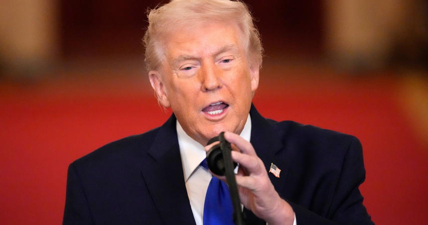 川普宣布暫緩攻擊伊朗。（圖／達志／美聯社）