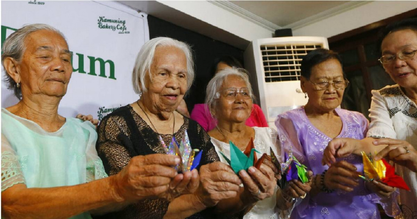 慰安婦團體「菲律賓祖母聯盟」（Lila Pilipina）成員。（圖／達志／美聯社）