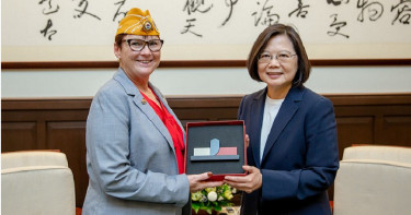 蔡英文接見美退伍協會 期學習照顧軍人模式