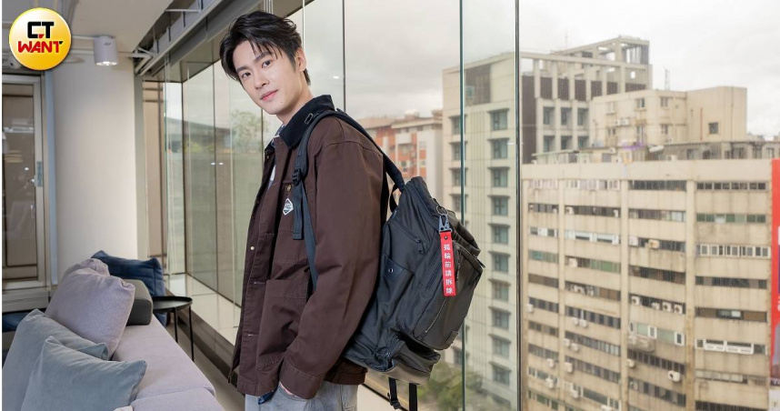 運動員出身的張家陞形象陽光，又帶點鄰家男孩的可愛。（圖／焦正德攝）