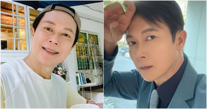 王燦(右圖)因與武打演員出身的龍天翔(左圖)拍攝對手戲，導致「視網膜剝離」緊急入院動手術。（圖／擷取自Facebook／王燦、龍天翔）