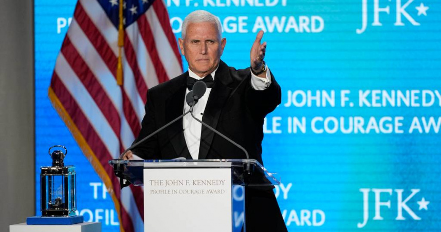 美國前副總統彭斯（Mike Pence）。（圖／達志／美聯社）