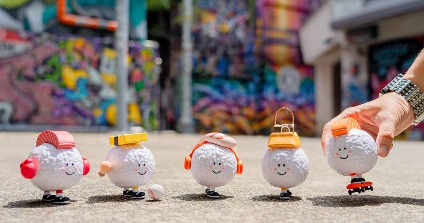 爭鮮「走走壽司公仔」共有5款，採滿額加價購的盲抽方式獲得。（圖／爭鮮提供）