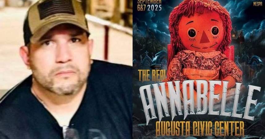 54歲超自然現象調查員里維拉（Dan Rivera）近期帶著「被惡魔附身」的安娜貝爾娃娃進行巡迴展覽，日前驚傳在旅館突然驟逝，死因尚待確認。（圖／翻攝自Instagram／dan_rivera_nespr）